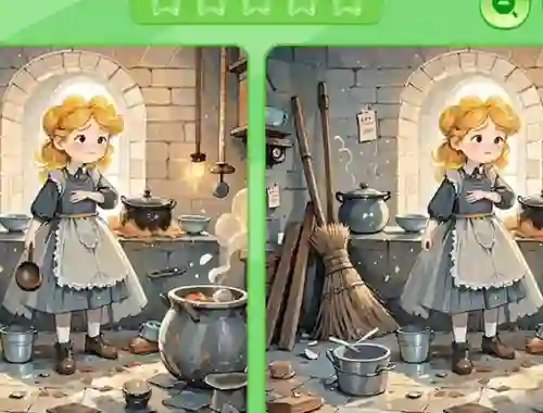 Lojë Find The Differences: Cinderella në internet