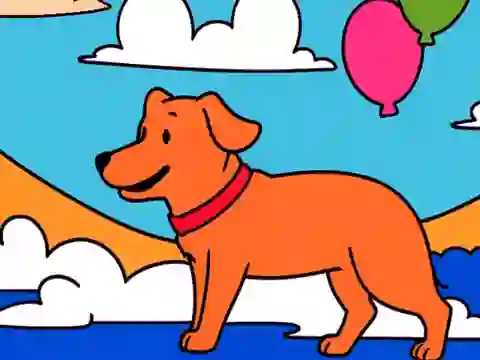 Lojë Color By Code: Yellow Dog në internet