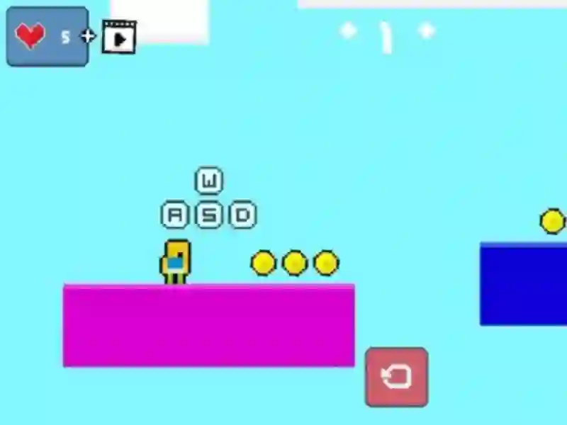 Lojë 2d Obby Rainbow Parkour në internet