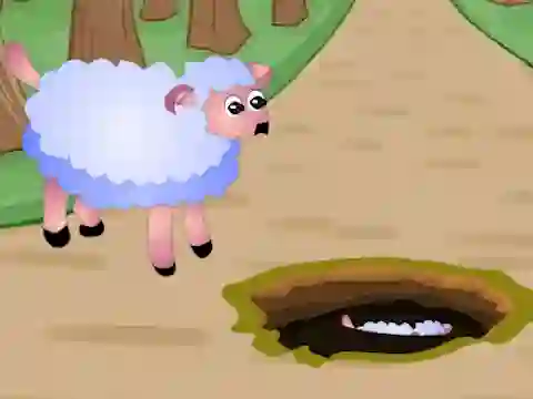 Lojë Help Fallen Down Sheep Baby në internet