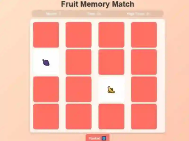 Lojë Fruit Memory Match në internet