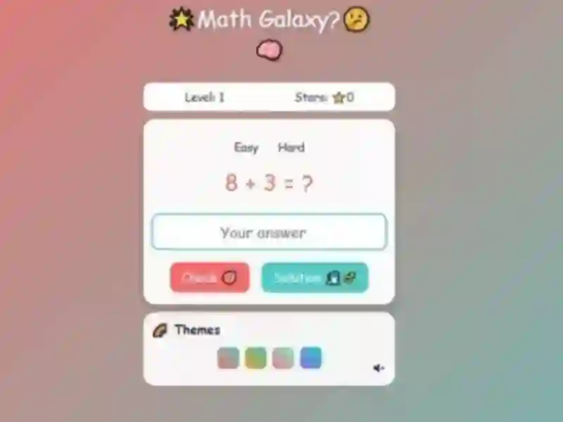 Lojë Math Galaxy në internet
