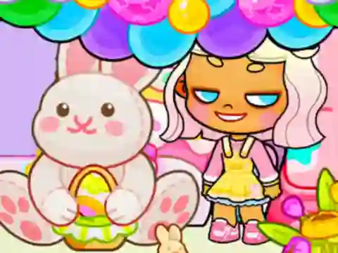 Lojë Jigsaw Puzzle: Avatar World Easter Party në internet