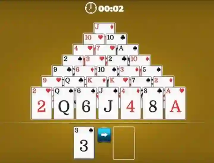Lojë Pyramid Solitaire në internet