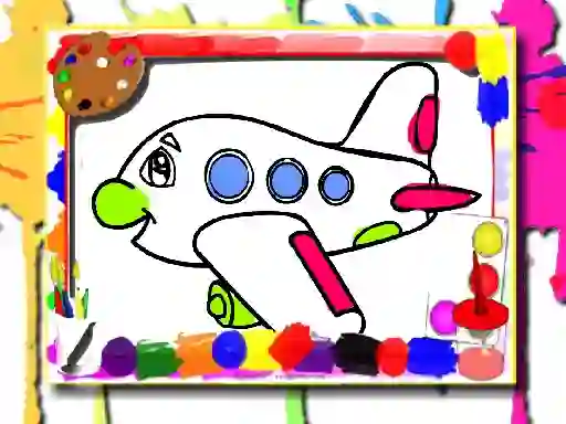 Lojë Airplane Coloring Book në internet