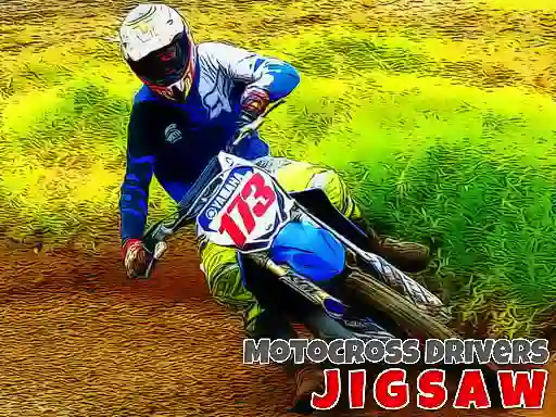 Lojë Motocross Drivers Jigsaw në internet