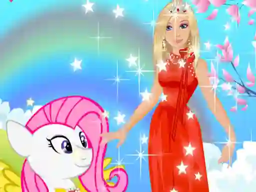 Lojë Barbie and Pony Dressup në internet