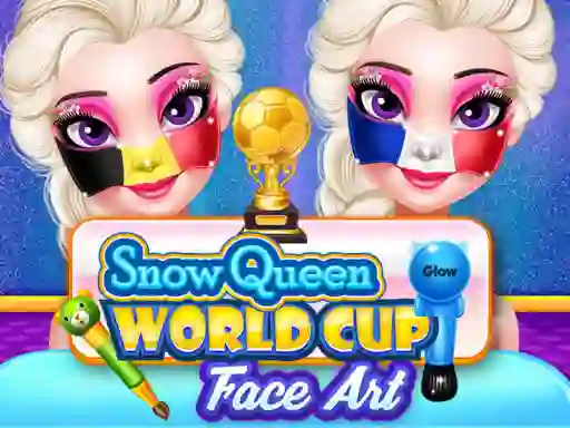Lojë Frozen Queen World Cup Face Art në internet