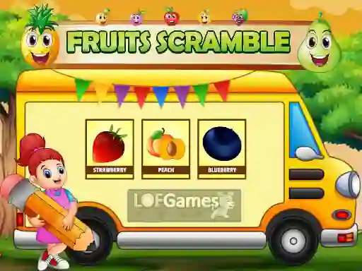 Lojë Fruits Scramble në internet