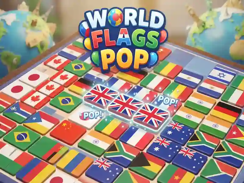 Lojë World Flags Pop në internet