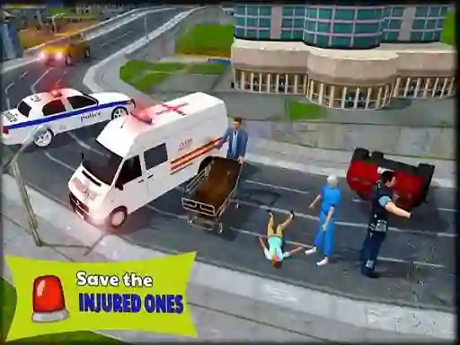 Lojë Ambulance Rescue Driver Simulator 2018 në internet