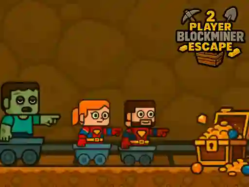 Lojë 2 Player BlockMiner Escape në internet