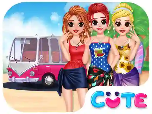 Lojë Besties Summer Vacation në internet