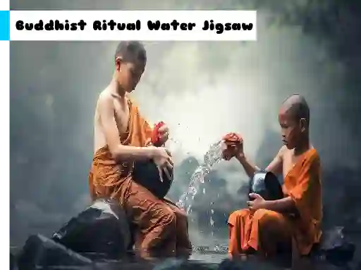 Lojë Buddhist Ritual Water Jigsaw në internet