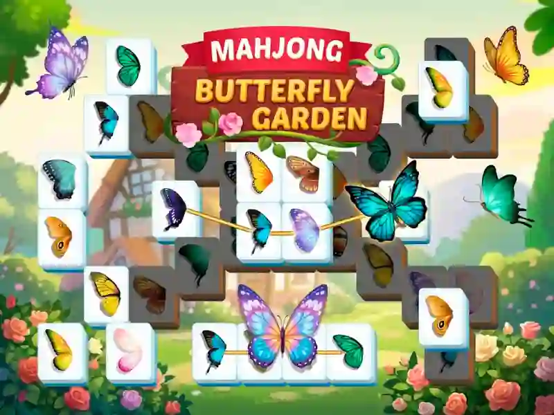 Lojë Mahjong Butterfly Garden në internet