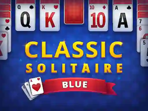 Lojë Classic Solitaire Blue në internet