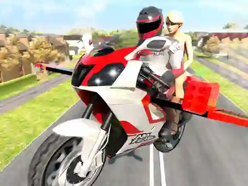 Lojë Flying Motorbike Driving Simulator në internet