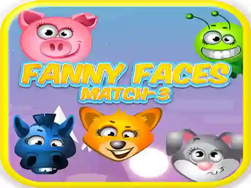 Lojë Funny Faces Match-3 në internet