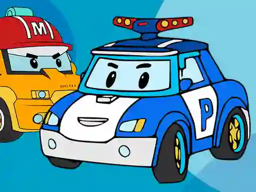 Lojë Robocar Coloring Book në internet