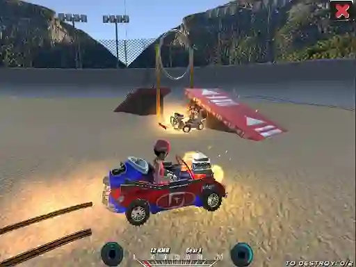 Lojë Demolition Cartoon Car Crash Derby në internet