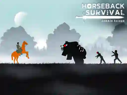 Lojë Horseback Survival Zombies Escape në internet