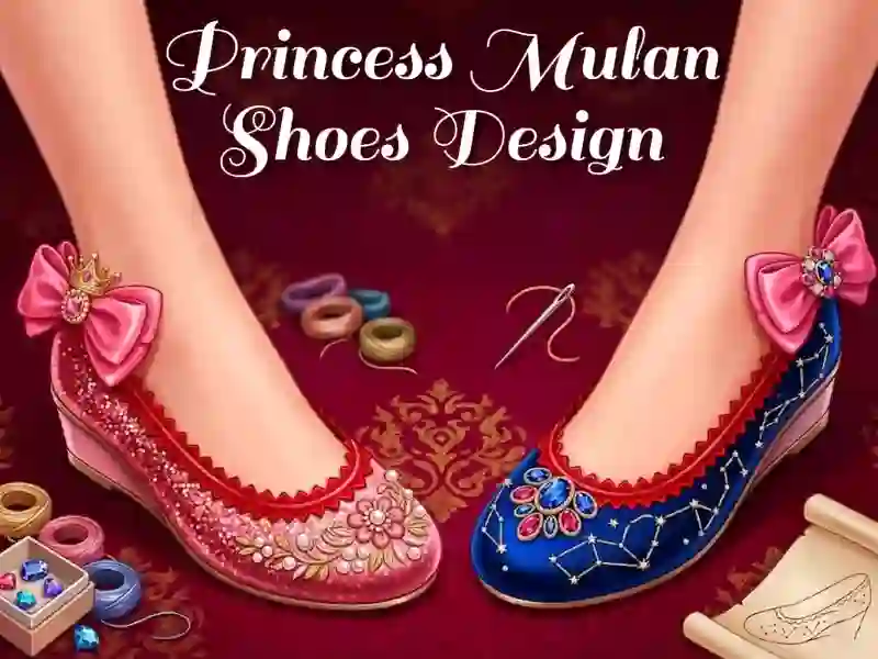 Lojë Princess Mulan Shoes Design në internet