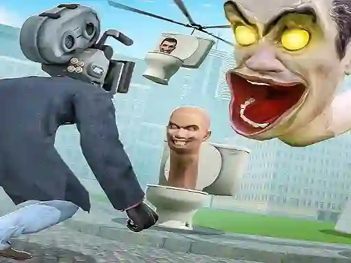 Lojë Skibidi Toilet TopDown Survival në internet