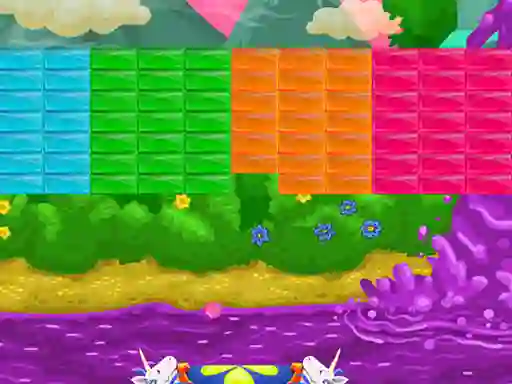 Lojë Brick Breaker Unicorn në internet