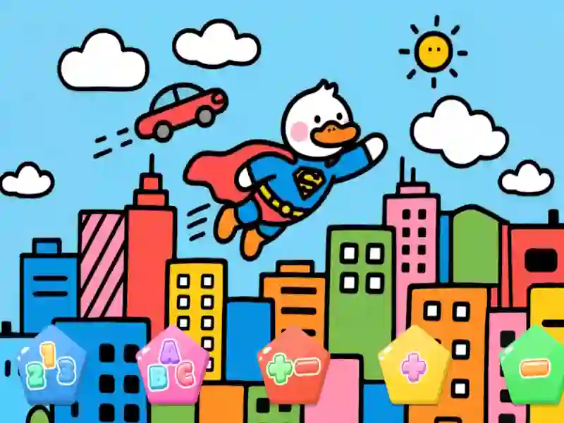Lojë Color By Code Super Duck në internet