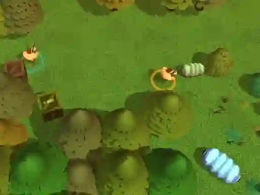 Lojë Worms Combat Coop në internet