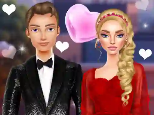 Lojë Valentine's Day Couple Date në internet