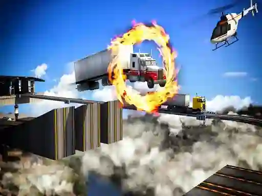 Lojë Impossible Truck Driving Stunt Track Parking në internet
