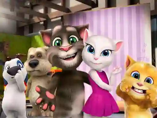 Lojë GF Talking Tom Jigsaw Puzzle në internet