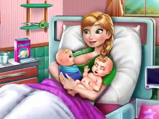 Lojë Ice Princess Twins Birth në internet