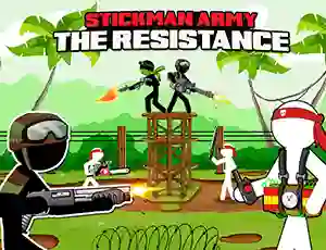 Lojë Stickman Army: The Resistance në internet