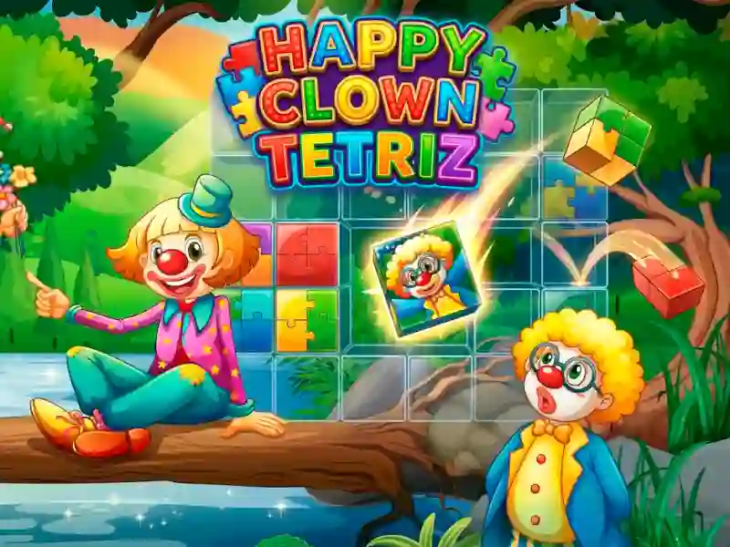 Lojë Happy Clown Tetriz në internet
