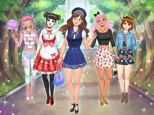 Lojë High School Anime Dress Up në internet