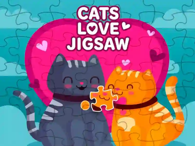 Lojë Cats love jigsaw në internet