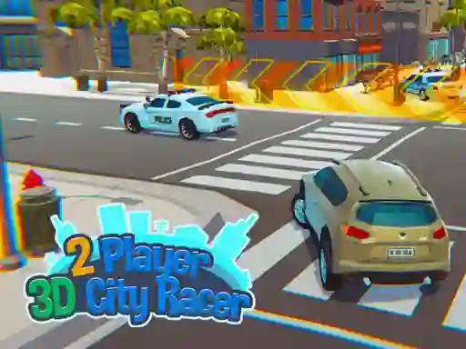 Lojë 2 Player 3D City Racer në internet