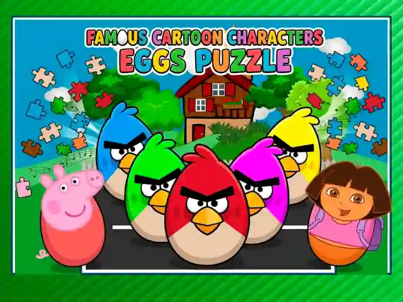 Lojë Famous Cartoon Characters Eggs në internet