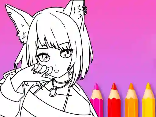 Lojë Anime Manga Coloring Book në internet