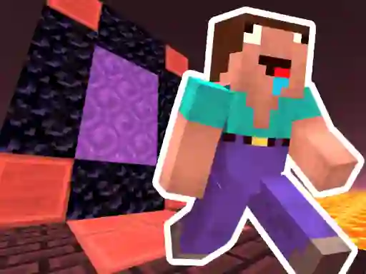 Lojë Noob Steve Nether në internet