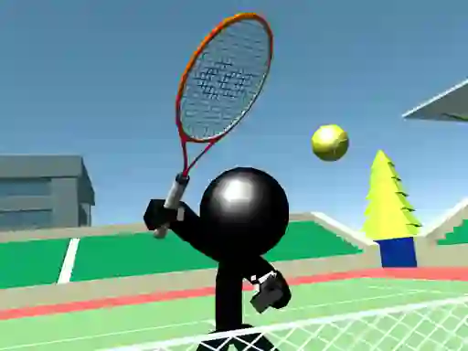 Lojë Stickman Tennis 3D në internet