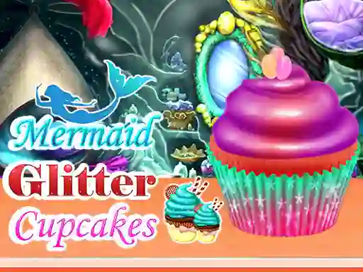 Lojë Mermaid Glitter Cupcakes në internet