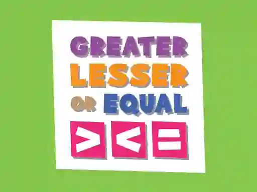 Lojë Greater Lesser Or Equal në internet