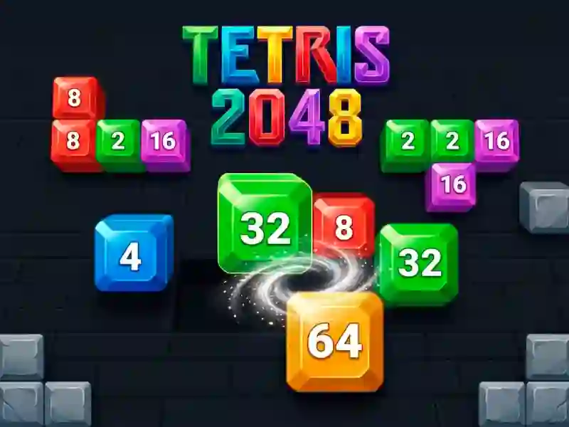 Lojë Tetris 2048 në internet