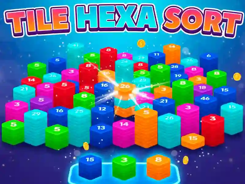 Lojë Tile Hexa Sort në internet