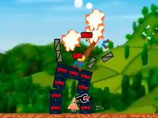 Lojë Destroy the Village në internet