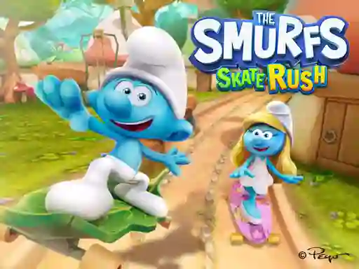 Lojë The Smurfs Skate Rush në internet