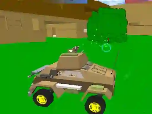 Lojë Blocky Wars 3d Toonfare në internet